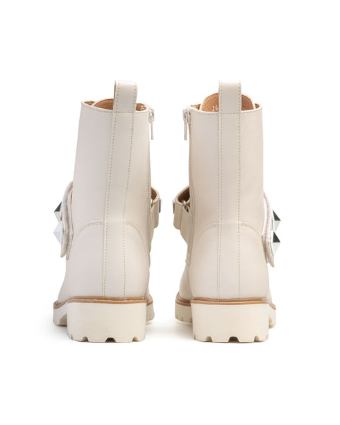 Botín Track Latte Tira Con Estoperoles 2411631