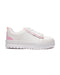 Tenis Flat Blanco Tira Rosa 317