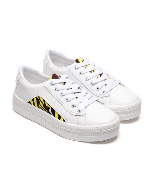 Tenis Blanco Tela Tigre 9006