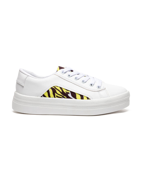 Tenis Blanco Tela Tigre 9006