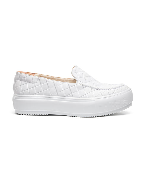 Tenis Confort Tipo Mocasín Blanco 4527