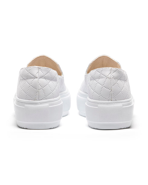 Tenis Confort Tipo Mocasín Blanco 4527