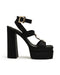 Plataforma Negra Snake Con Estoperoles 18318