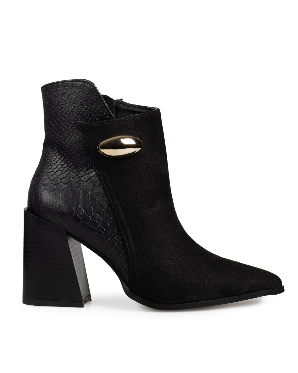 Botín Negro Picudo Mitad Víbora 5021 – Zata Selection