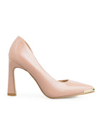 Zapatilla Nude Punta Dorada 524R