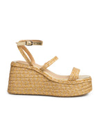 Alpargata Yute Natural Tiras Oro 6300