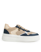 Tenis Beige Confort Plataforma Charm Estrella 9406