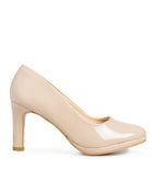 Zapatilla Beige Lisa Punta Redonda 40601