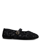 Balerina Negra Flores 6101M
