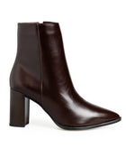 Bota Café Lisa Picuda Tacón Cuadrado 550001